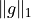 \| g \|_1