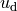 u_\text{d}