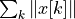 \sum_k \|x[k]\|