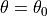 \theta = \theta_0