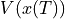 V(x(T))