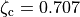 \zeta_\text{c} = 0.707