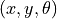 (x, y, \theta)