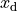 x_\text{d}
